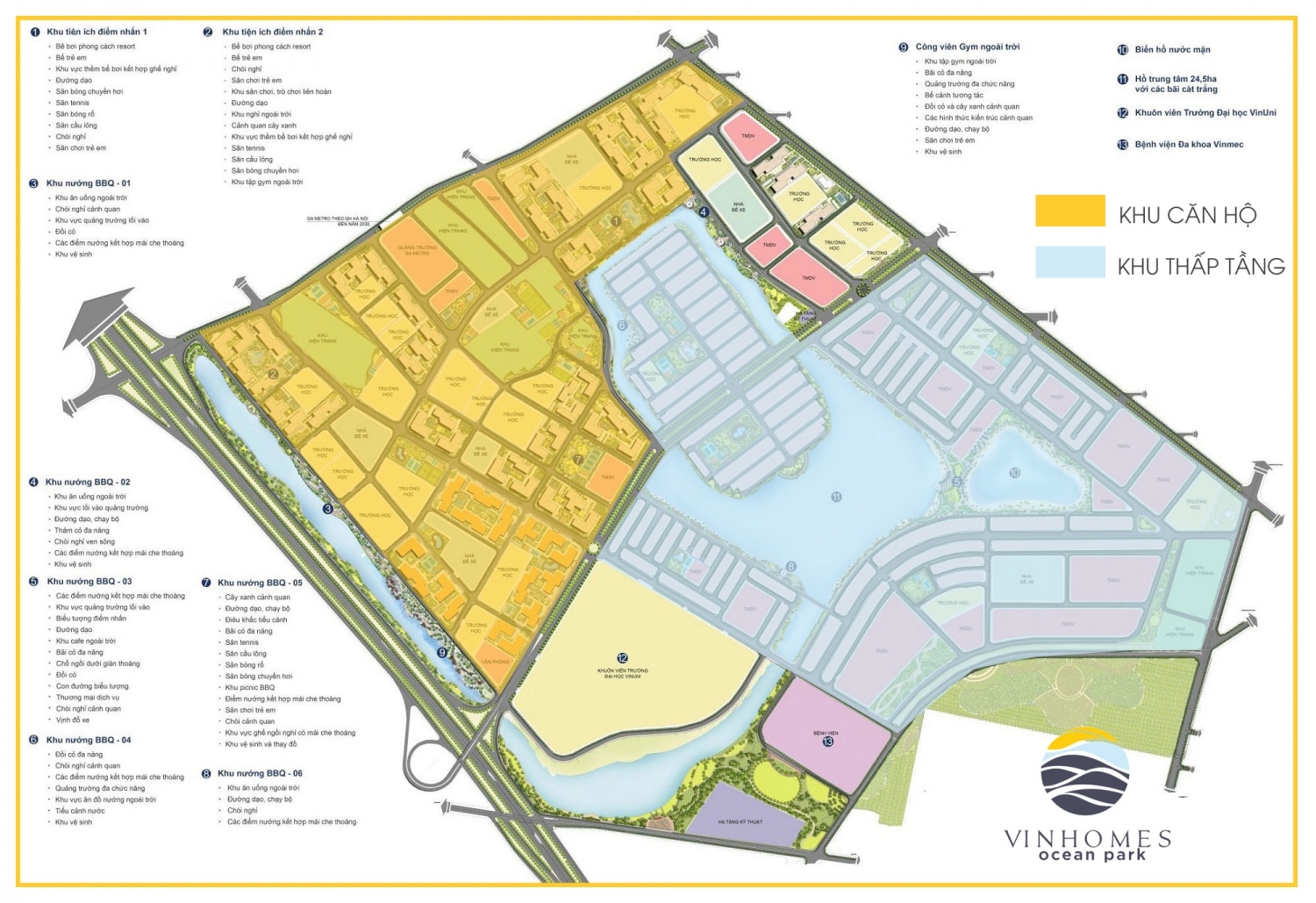 Mặt bằng Vinhomes Ocean Park Gia Lâm Hà Nội